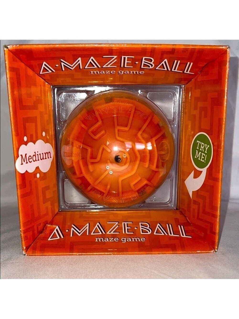 A-Maze-Ball Orange 3D Puzzle Game
